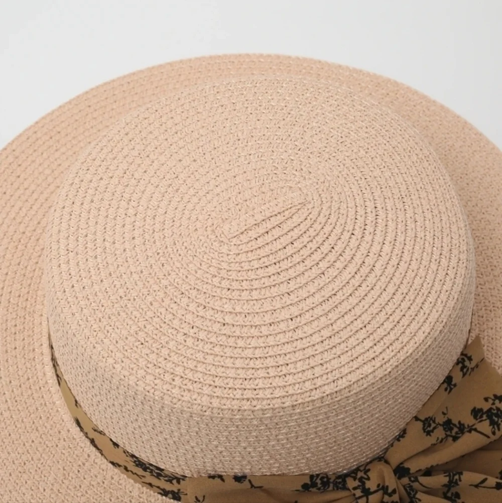 Light Pink Straw Hat